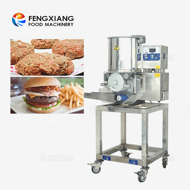 Máquina formadora de hamburguesas Fengxiang FX-2000 con pepitas de pollo, máquina para moldear pasteles de carne, hamburguesas
