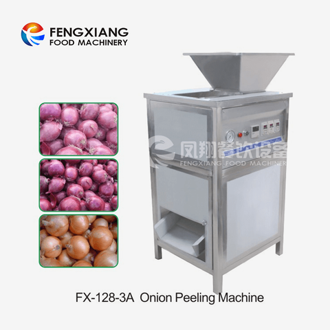 Máquina de eliminación de pelado de piel de ajo y cebolla industrial competitiva Fengxiang FX-128-3A