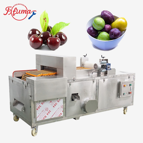 máquina automática comercial para deshuesar frutas, cereza, oliva, ciruela, equipo deshuesador